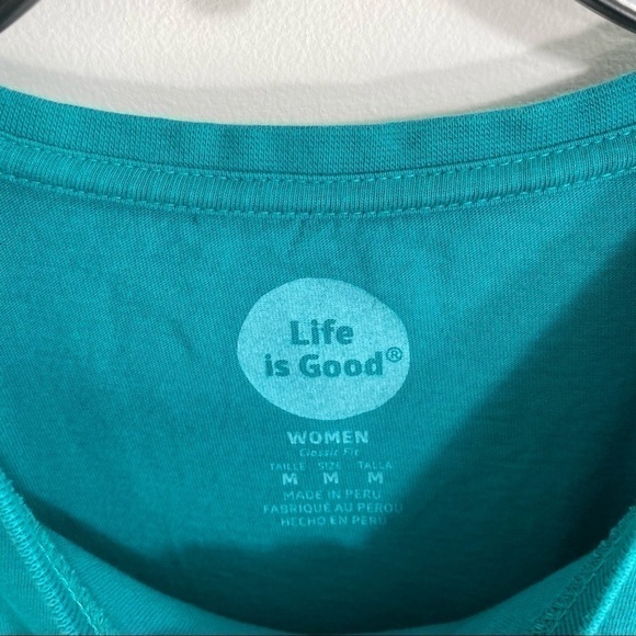 Life Is Good Duck T-Shirt Women’s Medium Blue - Picture 2 of 4
